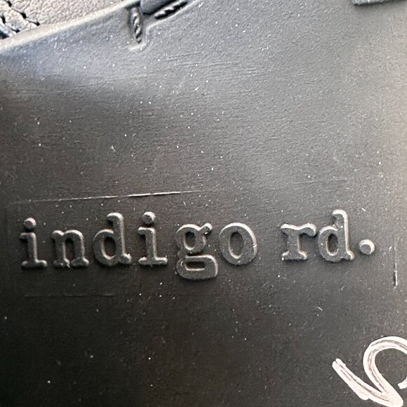 NWOT INDIGO BLACK WESTERN ANKLE WOMEN'S BOOT, INNER ZIP & STACKED HEEL 10 M - Picture 9 of 13